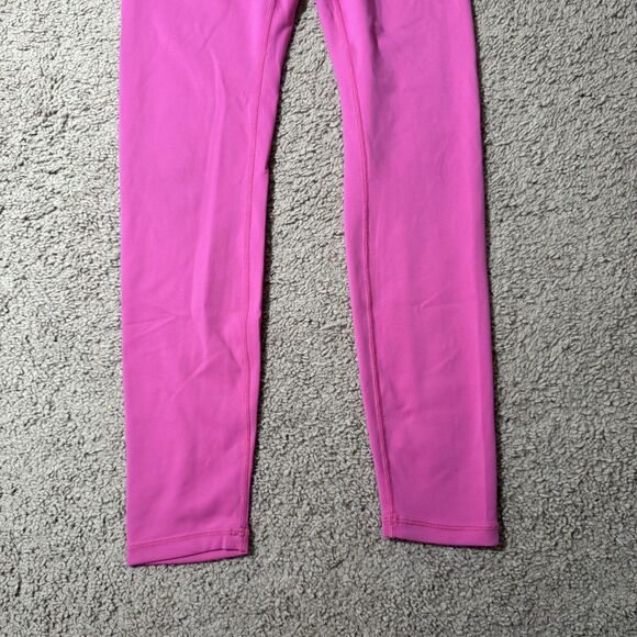 Lululemon Women’s Mid Rise Hot Pink Leggings 23” Athletic Activewear Yoga Sz 4 - Picture 2 of 9